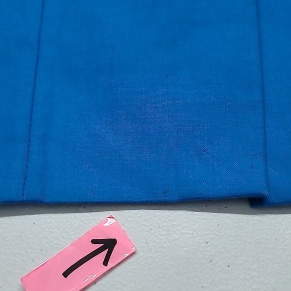 J Crew Women's Straight Pencil Skirt Bright Blue Lined Cotton Size 0 *Read* - Picture 12 of 15